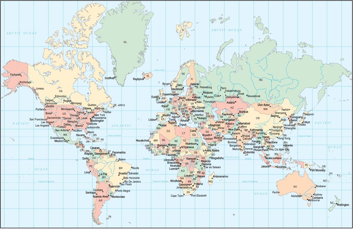 gana države v svetovni zemljevid